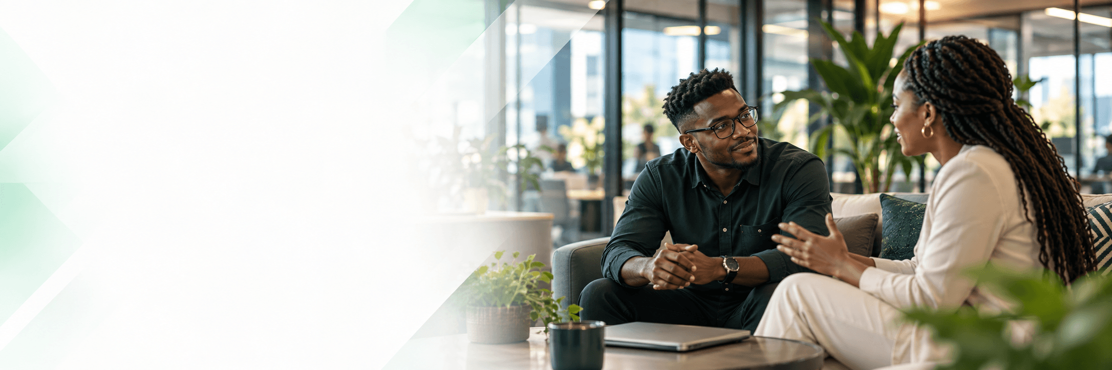 A technology consultant listening during a project conversation